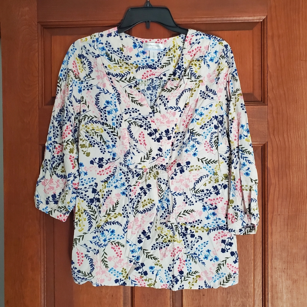 Motherhood Maternity Nursing Top, Size Medium